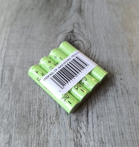 4pc AAA 300mah 1.2v Rechargeable Ni-Cd Battery Pack