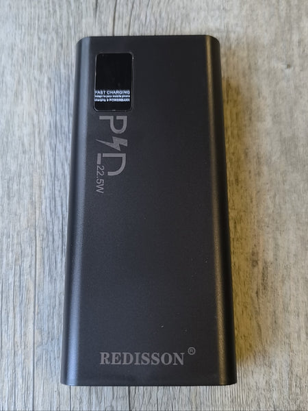 Redisson 20000mAh 22.5Watt PD Fast Charge Portable Power Bank