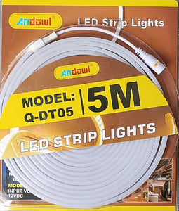 ANDOWL 5m 120 LED/Meter Weatherproof Light Strip Kit - Modern and Energy-efficient Lighting Solution