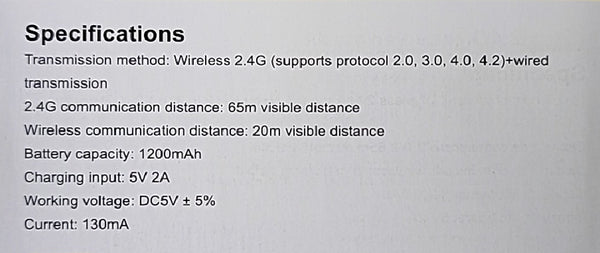 Andowl Q-SM800 Handheld Wireless Barcode Scanner