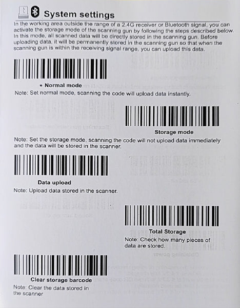 Andowl Q-SM800 Handheld Wireless Barcode Scanner