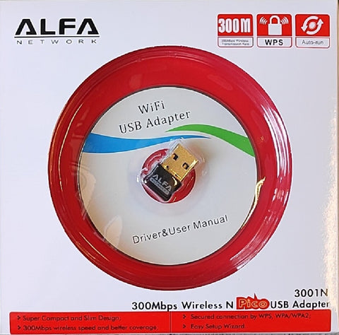 ALFA 300mbps Mini USB Wifi Adapter