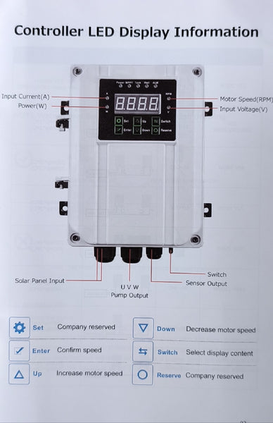 Hoselect Solar DC 750Watt 90Meter Head Water Pump and Solar Controller Set