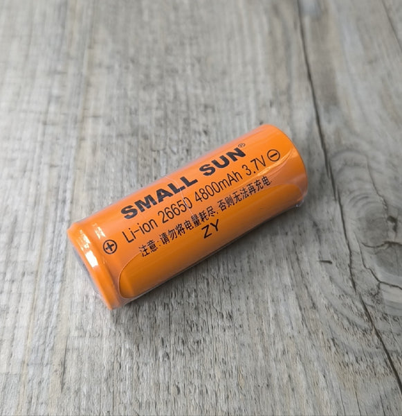 SMALL SUN 4800mah 3.7v Lithium 26650 Battery