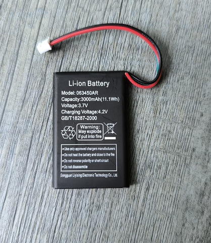 3.7V 3000mAh (11.1wh) Re-chargeable Li-ion Battery