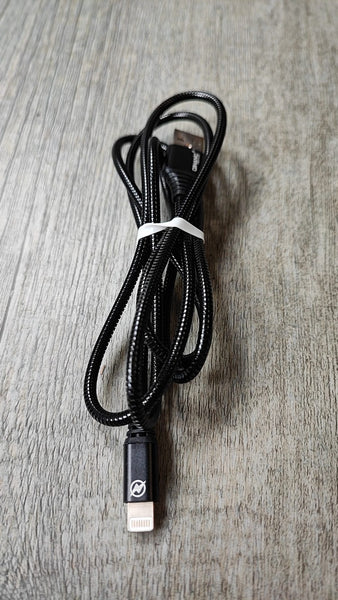 Qihang C08 Metal Series iPhone Charge Cable Black