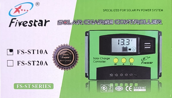 Fivestar 10A 12v/24v Solar Charge Controller