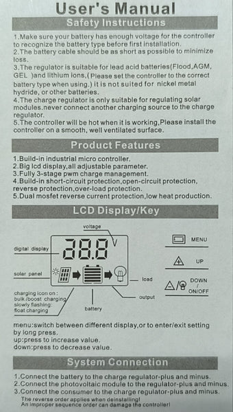 Fivestar 10A 12v/24v Solar Charge Controller