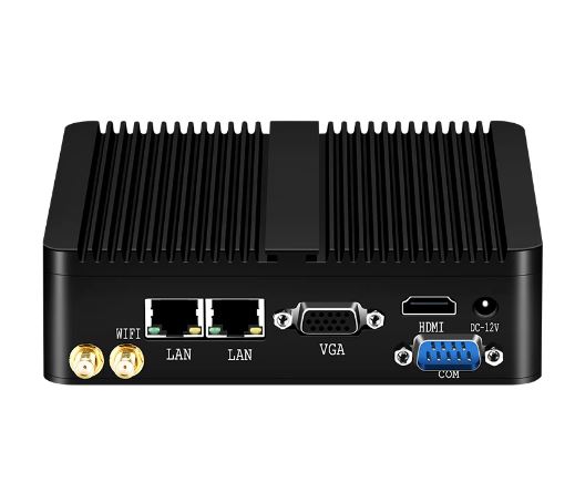 XCY Fanless Mini PC | 8GB RAM 128GB SSD | Intel Celeron J1900 Quad-Cores 2.0GHz - Powerful and Compact Mini PC