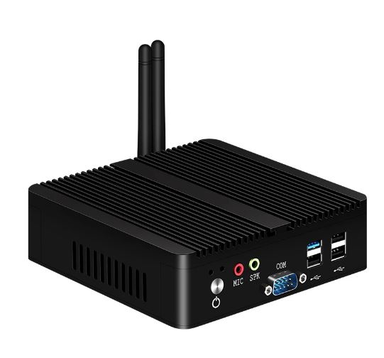 XCY Fanless Mini PC | 8GB RAM 128GB SSD | Intel Celeron J1900 Quad-Cores 2.0GHz - Powerful and Compact Mini PC