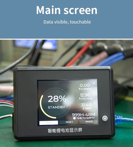 JBD LCD Display Touch Screen 3S-24S for Lithium Battery BMS