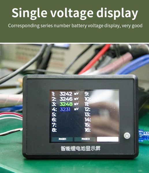 JBD LCD Display Touch Screen 3S-24S for Lithium Battery BMS