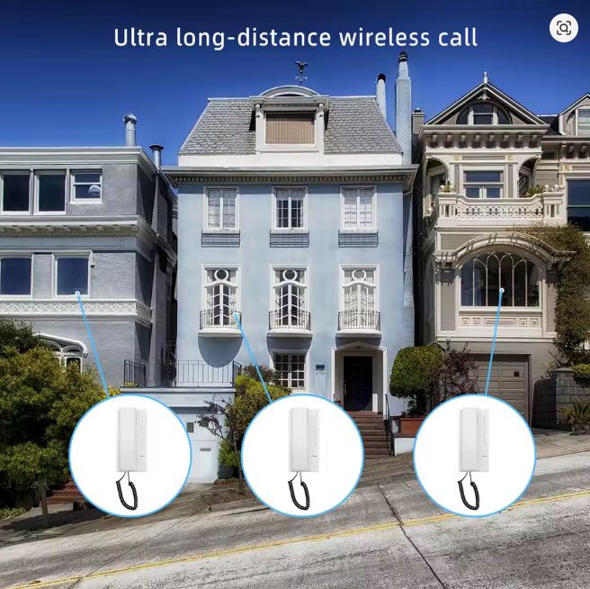 Jeatone 433MHz Wireless Secure Telephone Intercom System - Electromann SA