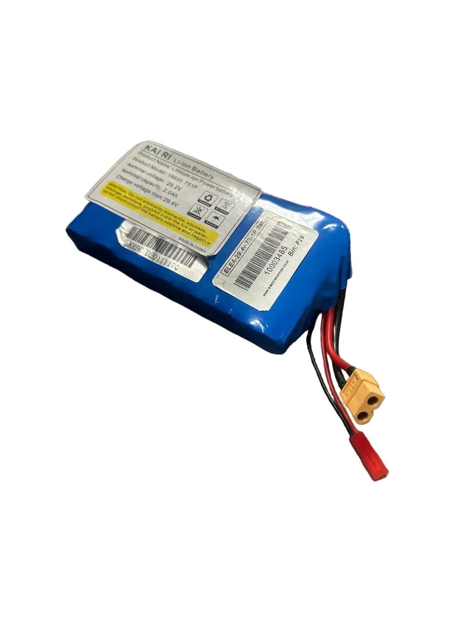 KAIRI 29.4v 2Ah 7S1P Lithium Skateboard Battery (10003485) - Electromann SA