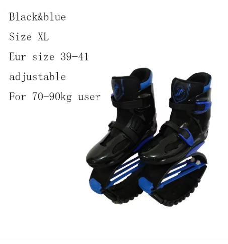 Kangaroo Jumping and Bouncing Exercise Shoes Blue and Black