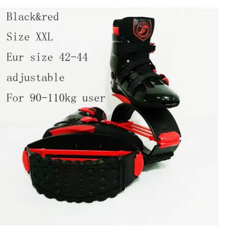 Kangaroo Jumping and Bouncing Exercise Shoes Red and Black