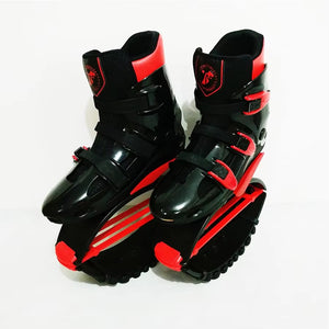 Kangaroo Jumping and Bouncing Exercise Shoes Red and Black