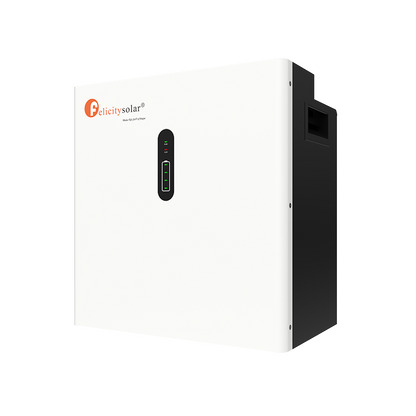 Felicity Solar 5.12kWh 24V 200Ah LiFePO₄ Wall/Floor Mount Lithium Battery (10008049)