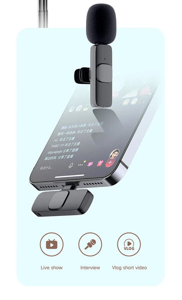 M9 2.4Ghz Wireless Mobile Microphone - Crystal Clear Audio for Mobile Devices