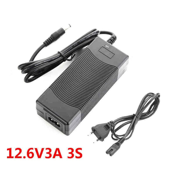 LIITOKALA 12.6V 3A 3S Lithium Battery Pack Charger - High-quality and Compact Charger