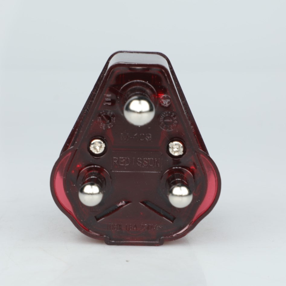 Redisson M-10S 16Amp 250v AC Surge Protected and Wiring Check 3Pin Wall Plug - Electromann SA