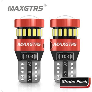 I-MAXGTRS W5W Flash Strobe Super Bright T10 LED Bulb for Vehicles