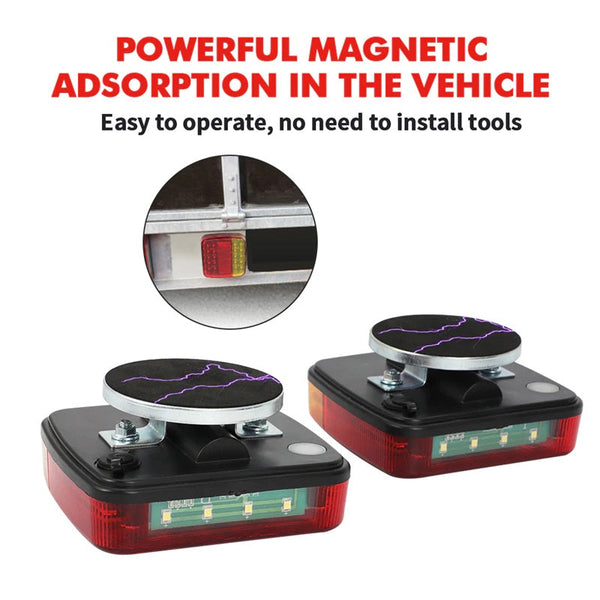 Magnetic Wireless LED Truck/Trailer Tail Light Kit - Convenient and Reliable Lighting Solution