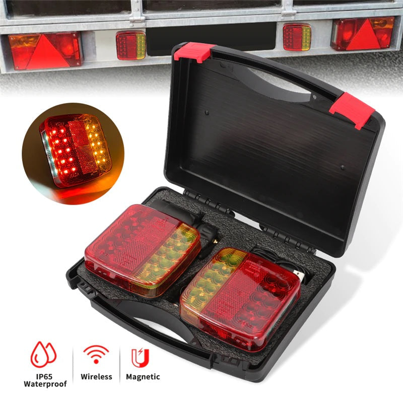 I-Magnetic Wireless LED Truck/Trailer Tail Light Kit - Isixazululo Esilula Nesithembekile Sokukhanyisa