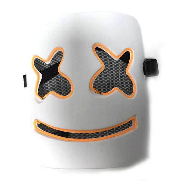 Marshmallo LED Luminous Party Mask Cosplay Props - YELLOW