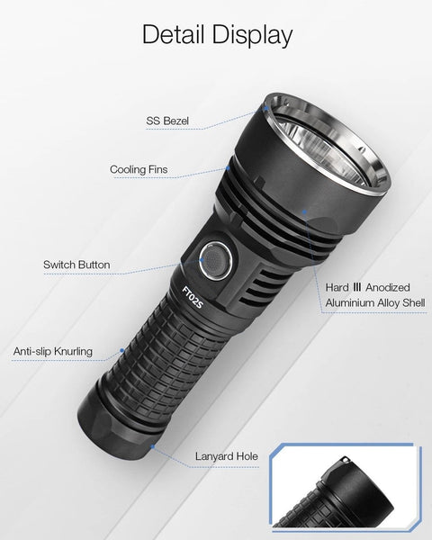 MATEMINCO FT02S 4* SST40 7000LM Lithium Battery Powerful LED Torch