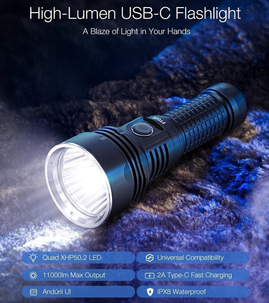 MATEMINCO FT02S 4* SST40 7000LM Lithium Battery Powerful LED Torch