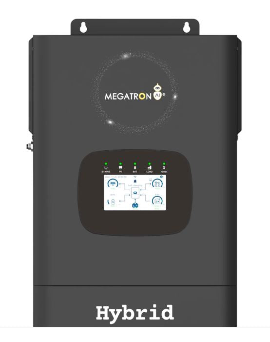 Megatron AI 5KVA 48V 7500w Solar Input Hybrid Solar Inverter - 3 years warranty (10008280) - Electromann SA