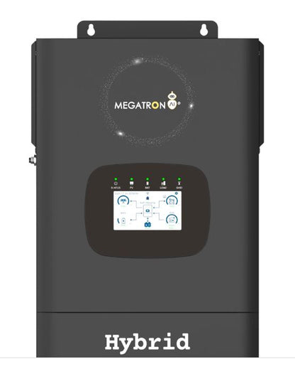 Megatron AI 5KVA 48V 7500w Solar Input Hybrid Solar Inverter - 3 years warranty (10008280) - Electromann SA