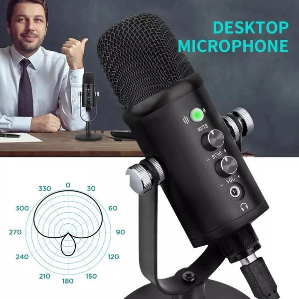 Metal USB Mic Condenser Microphone Windows