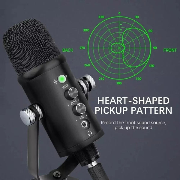 Metal USB Mic Condenser Microphone Windows