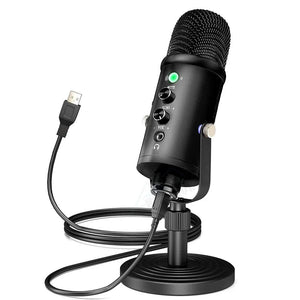 Metal USB Mic Condenser Microphone Windows