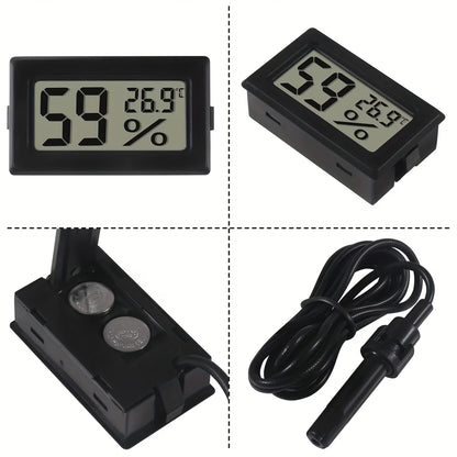 Mini LCD Digital Thermometer and Hygrometer - Compact and Accurate Temperature and Humidity Measurement (10004211) - Electromann SA