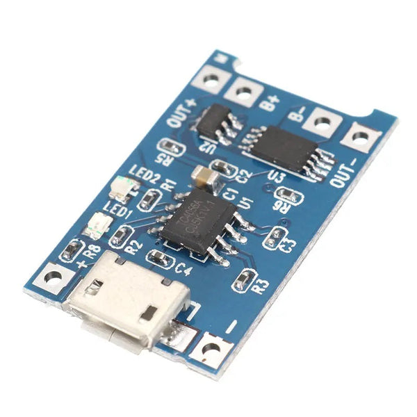 4.2V USB Li-ion Battery Charger Module Board With Protected Function