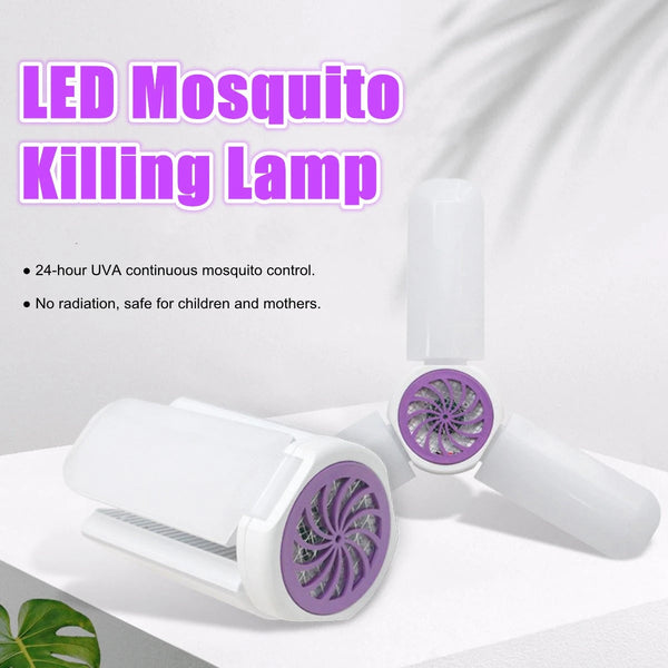 40W E27 LED Mosquito UV Trap Night Light Bulb AC85-265V