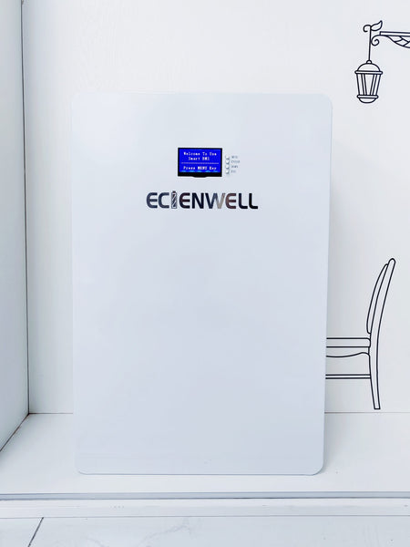 ECIENWELL Premium Semi Solid State 5.1Kwh 51.2V 100Ah Powerwall for Home Energy Storage