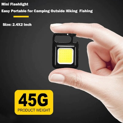 Multifunction Mini Glare COB Keychain Light