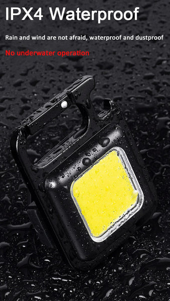 Multifunction Mini Glare COB Keychain Light