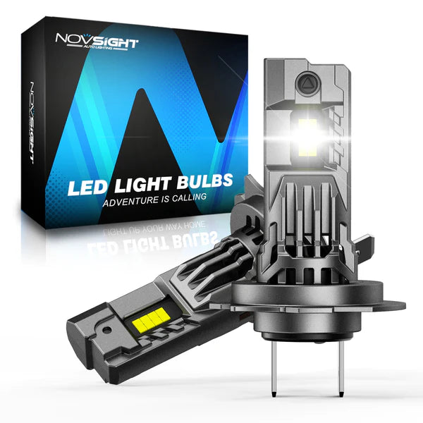 Novsight N99 Pro-Mini Series | H7 LED Wireless 100W, 24000LM 6500K White Headlight Kit - Upgrade Your Vehicle's Lighting (10008093) - Electromann SA