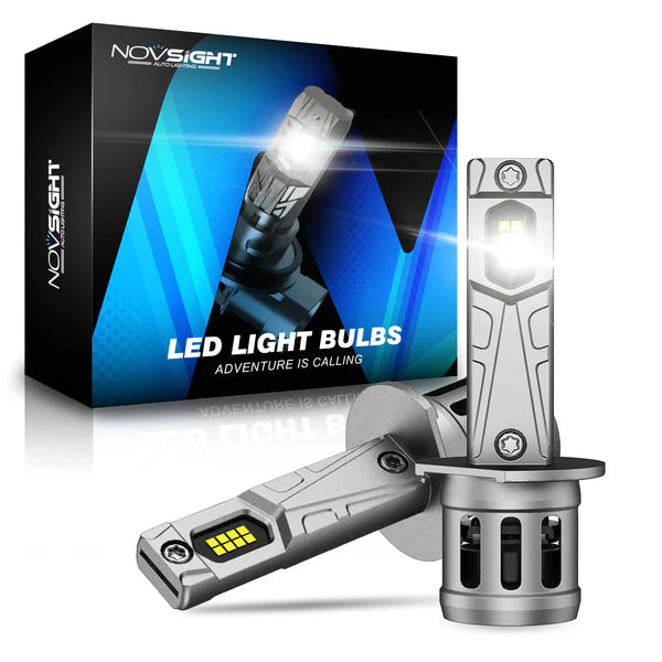 Novsight N63 Series Mini Wireless H1 LED Bulbs 90W Plug and Play - Electromann SA