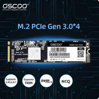 OSCOO M.2 2280 Internal solid-state drive NVMe 512GB SSD PCIe3.0 X4 3D TLC