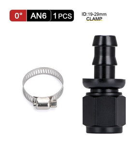 Universal AN6 Push-on Straight Reusable Hose End Fittings