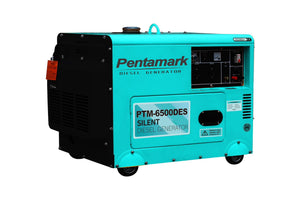 Pentamark PTM-6500DES Portable Silent Diesel Generator - Reliable and Efficient Power