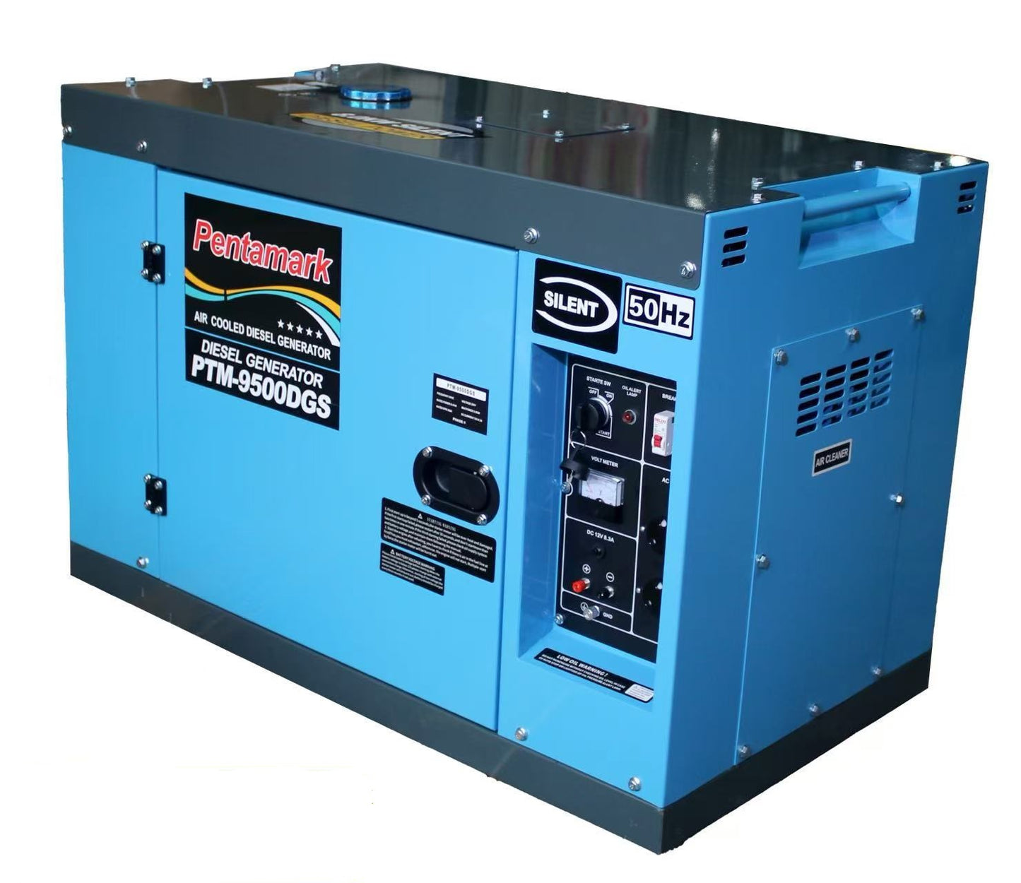 Pentamark PTM-9500DGS Silent Diesel Generator - Reliable and Quiet Power Supply - Electromann SA