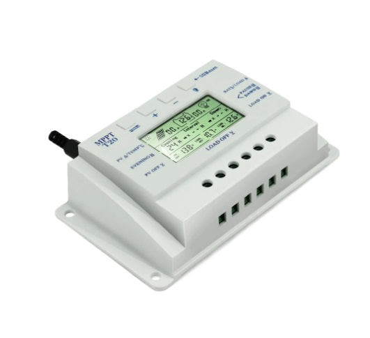 PowMr 20A MPPT Solar Panel Battery Regulator Charge Controller - Efficient Charging & Maximum Conversion