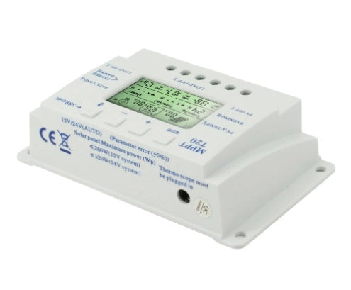 PowMr 20A MPPT Solar Panel Battery Regulator Charge Controller - Efficient Charging & Maximum Conversion